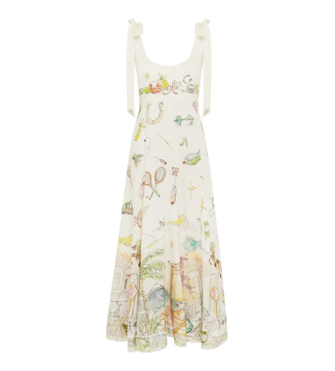 Alemais Anouk Ballet Sundress in white Size AU 16 for rent on The Volte - main image