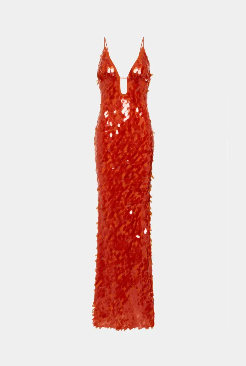 Misha Sapphire Sequin Maxi Dress Red Size AU 6 - Image 5