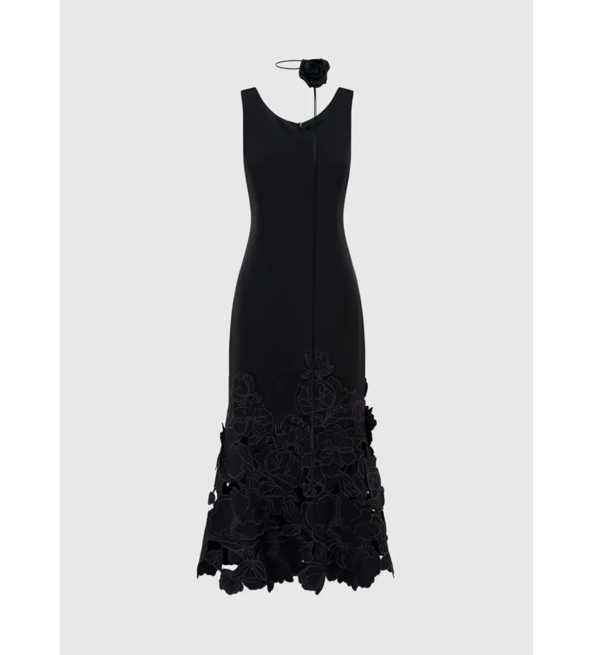 Leo Lin Emily Applique Midi Dress Size 8 - Image 1