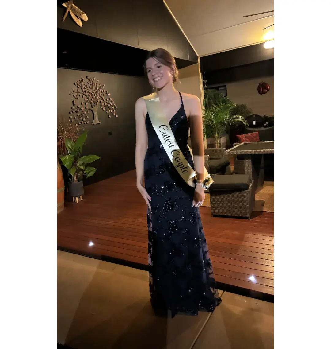 Jadore Sequin Formal Dress Navy Blue Size S / AU 8 for rent on The Volte - main image