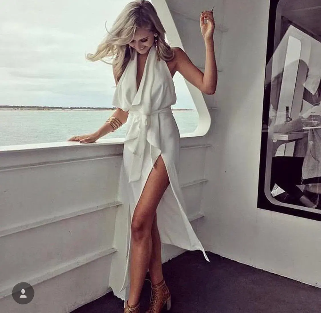 MISHA Lorena Dress White Size 6/XS  - Image 3