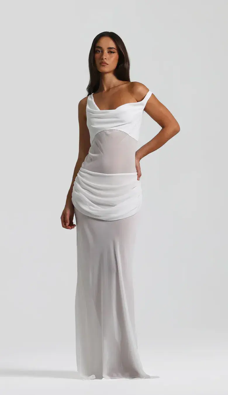 Natalie Rolt Cadence Gown Maxi With Corset White Size 8 - Image 2
