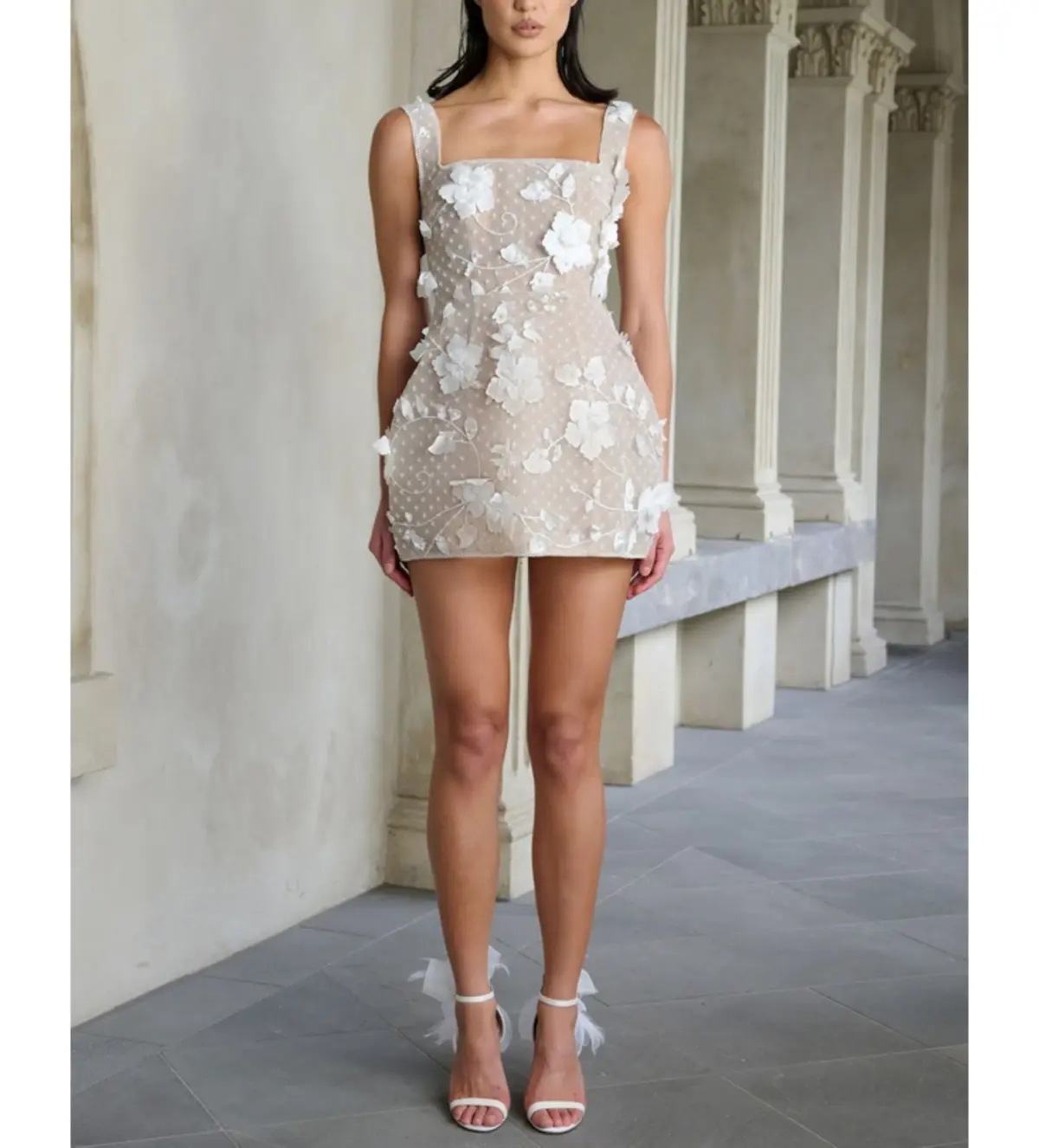 Eliya The Label Jaria Mini Dress White Size 12 - Image 1