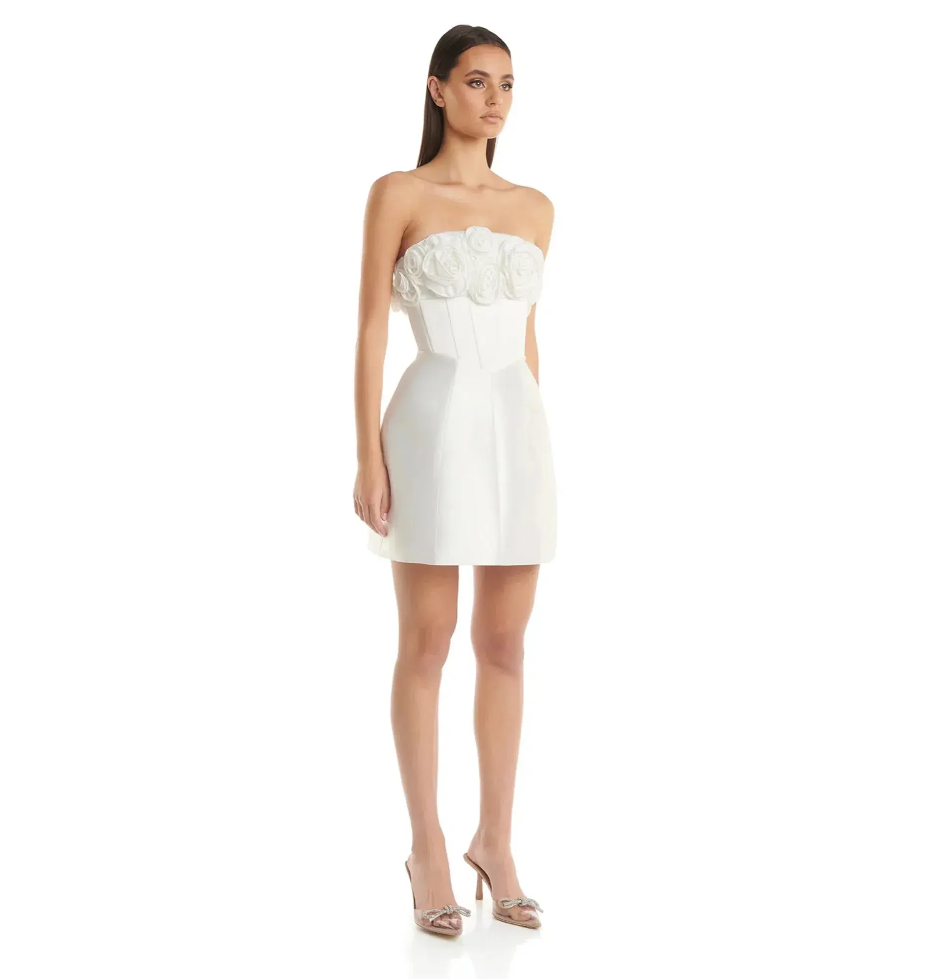 Eliya The Label Tehanni Mini Dress White Size 14 - Image 2
