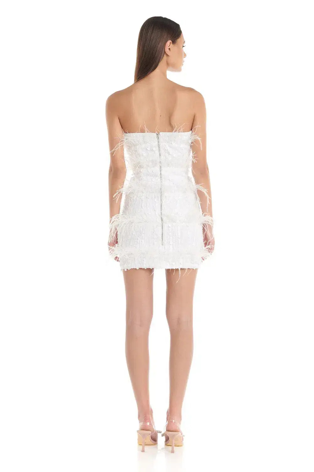 Eliya The Label Tiffany Mini Dress White Size 8 - Image 4