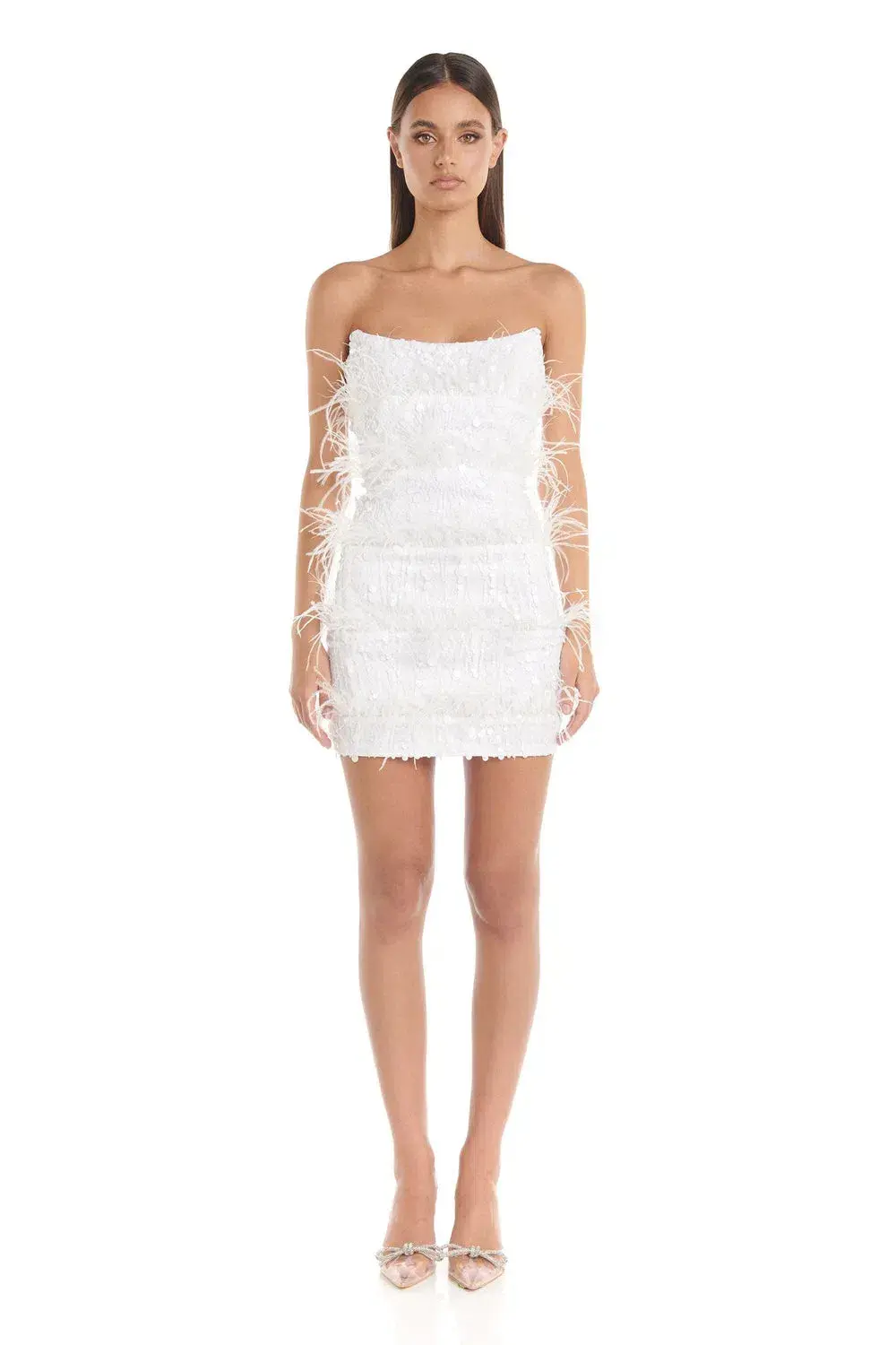 Eliya The Label Tiffany Mini Dress White Size 8 - Image 1