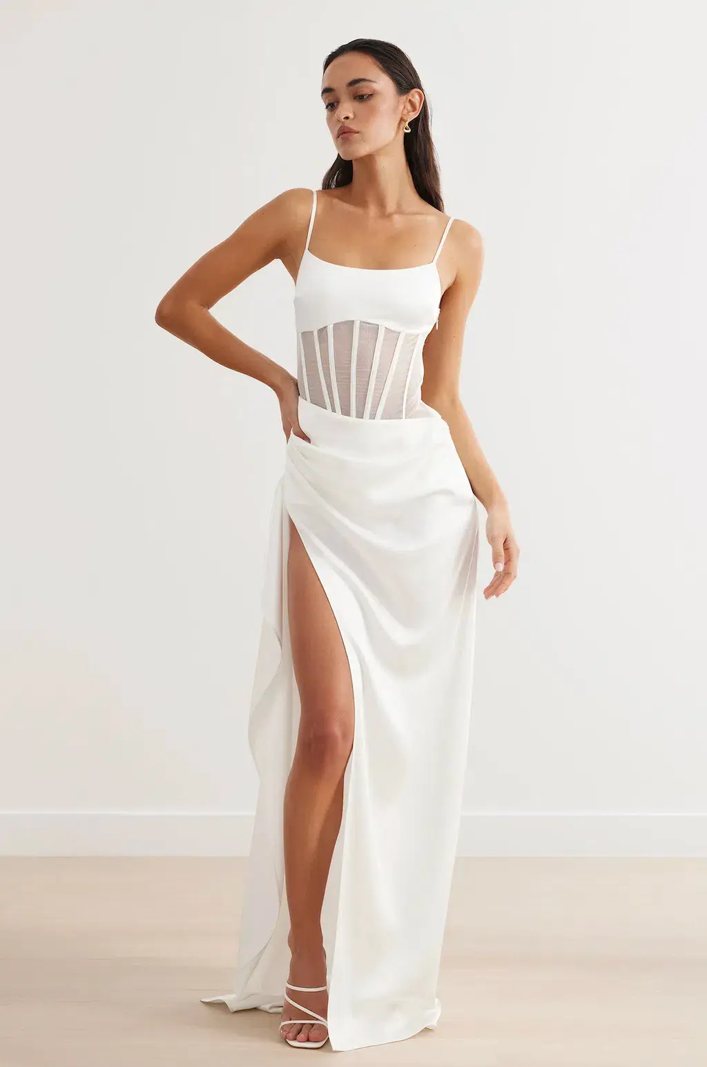 Studio Minc Studio Lexi Estelle Maxi Dress White Size 10 - Image 3