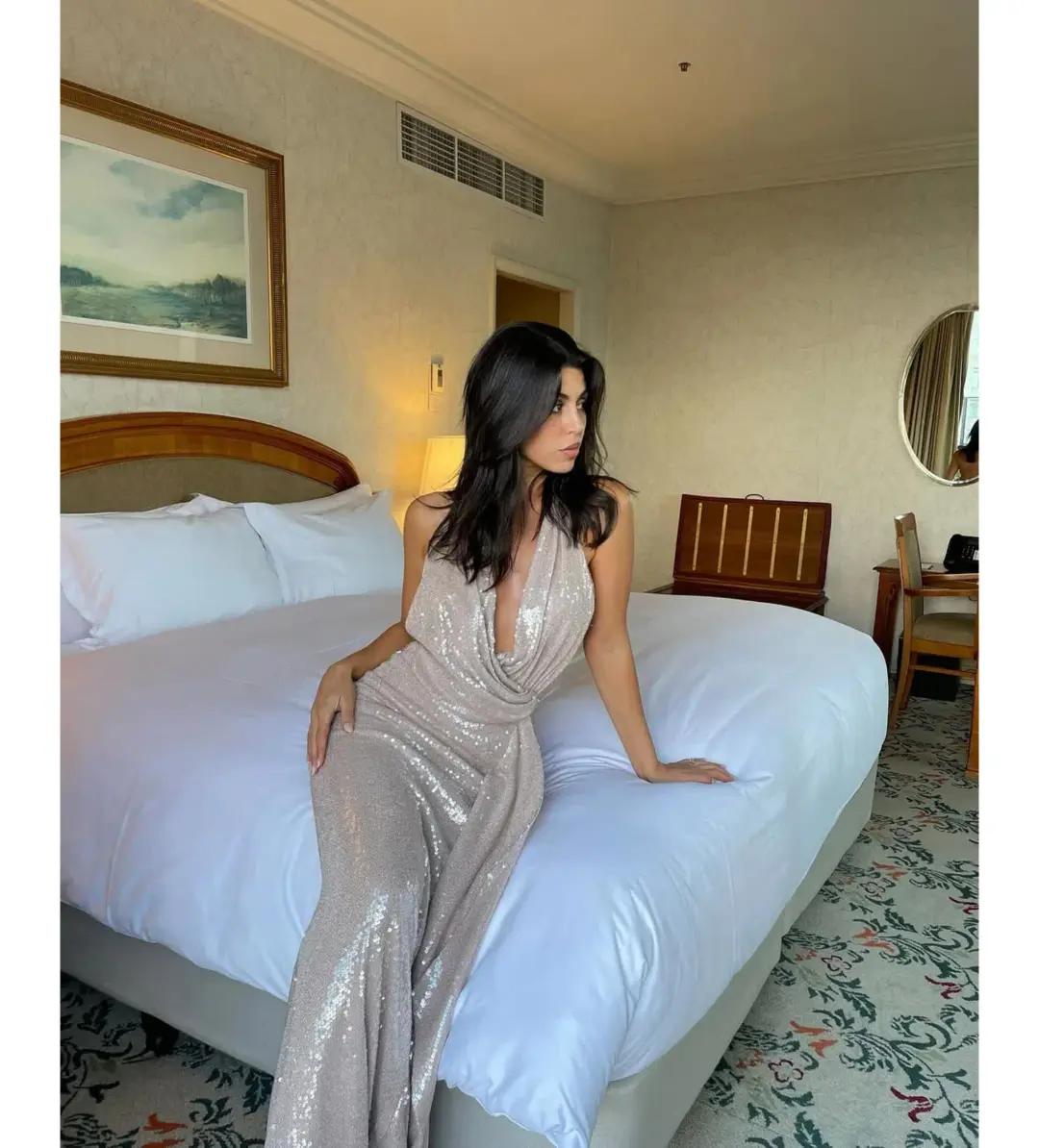 Calia Collection Leila Maxi Dress Taupe Size XS AU 6 for rent on The Volte - main image