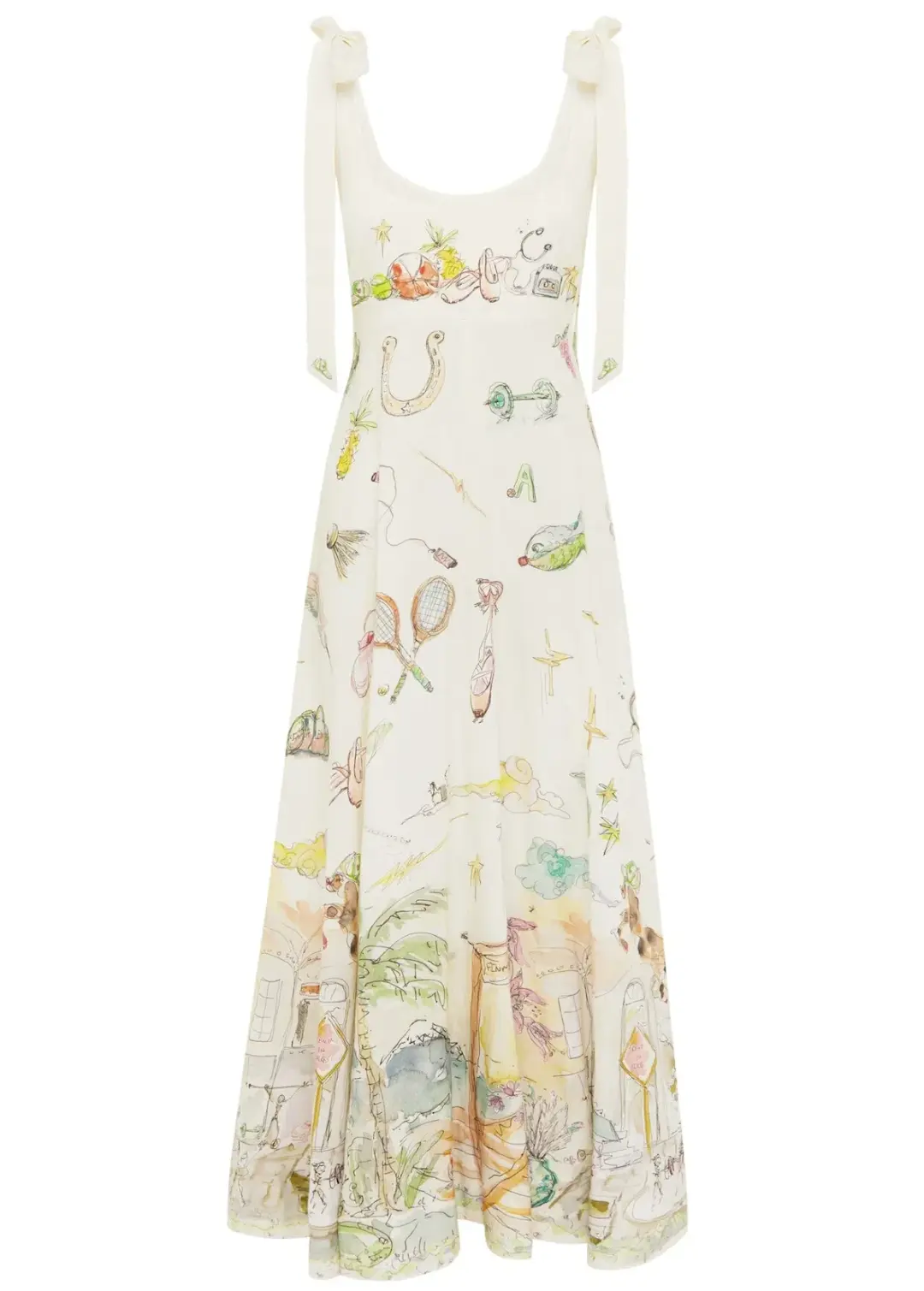 Alemais Anouk Ballet Sundress White Size AU 8 for rent on The Volte - main image