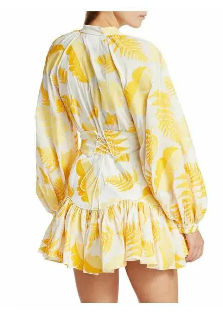 Acler Bastia Mini Yellow Floral Print 10 - Image 4