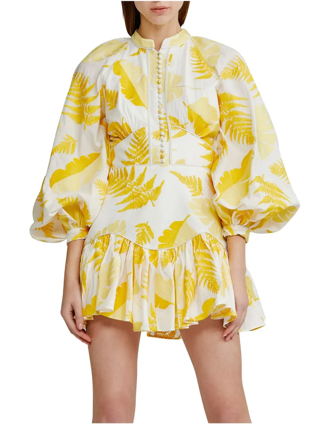 Acler Bastia Mini Yellow Floral Print 10 for rent on The Volte - main image