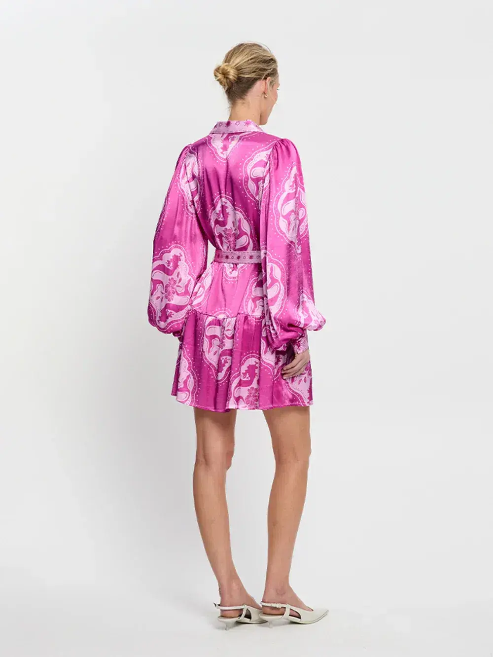 Kivari Isla Mini Dress Pink Printed Size 14 - Image 3