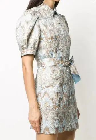 SANDRO PARIS DORLAN BROCADE SHIRT DRESS PRINT - Image 3