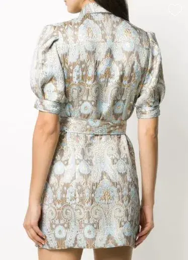 SANDRO PARIS DORLAN BROCADE SHIRT DRESS PRINT - Image 2