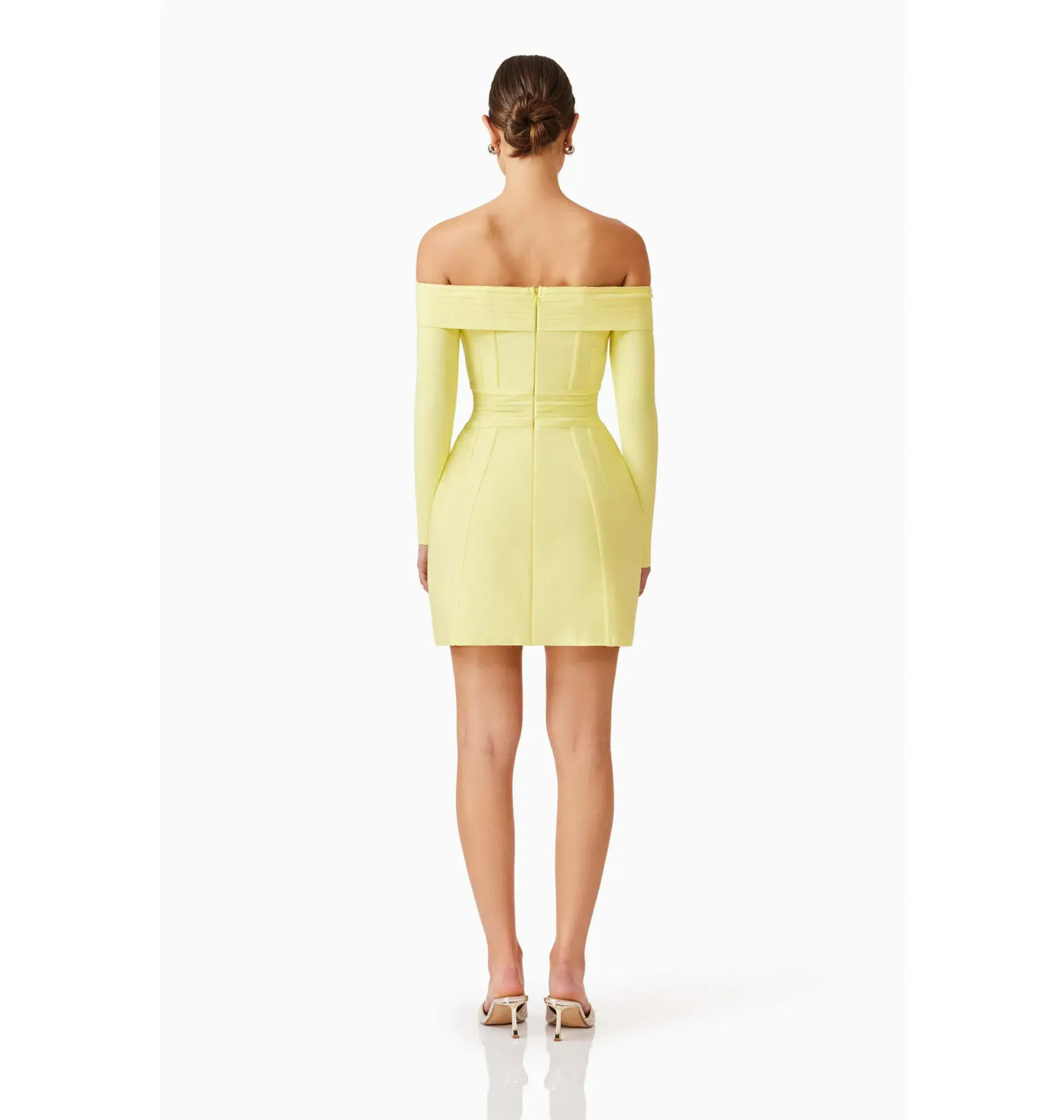 Elliatt Katlyn Mini Dress Yellow Size AU 10 - Image 6