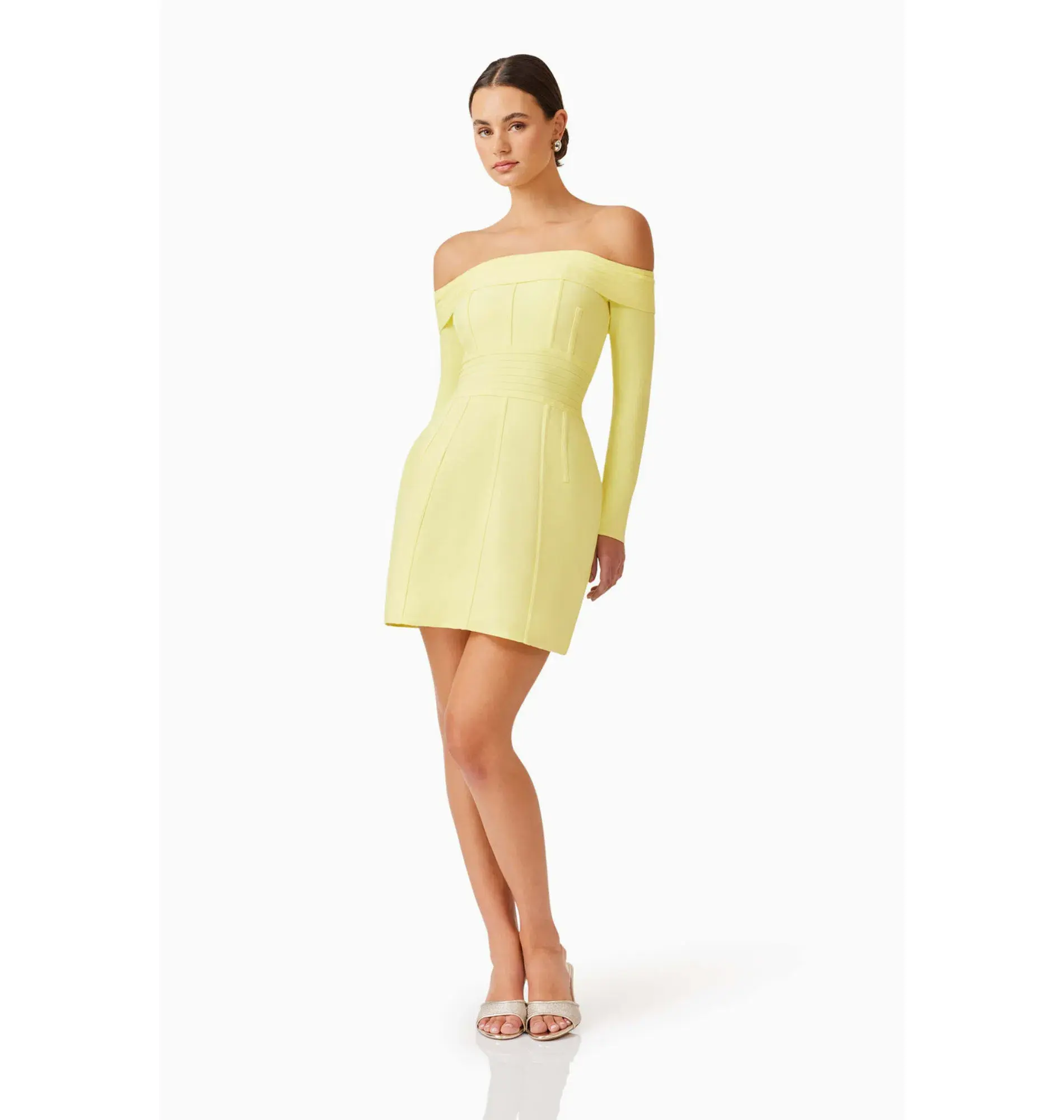 Elliatt Katlyn Mini Dress Yellow Size 6  - Image 5
