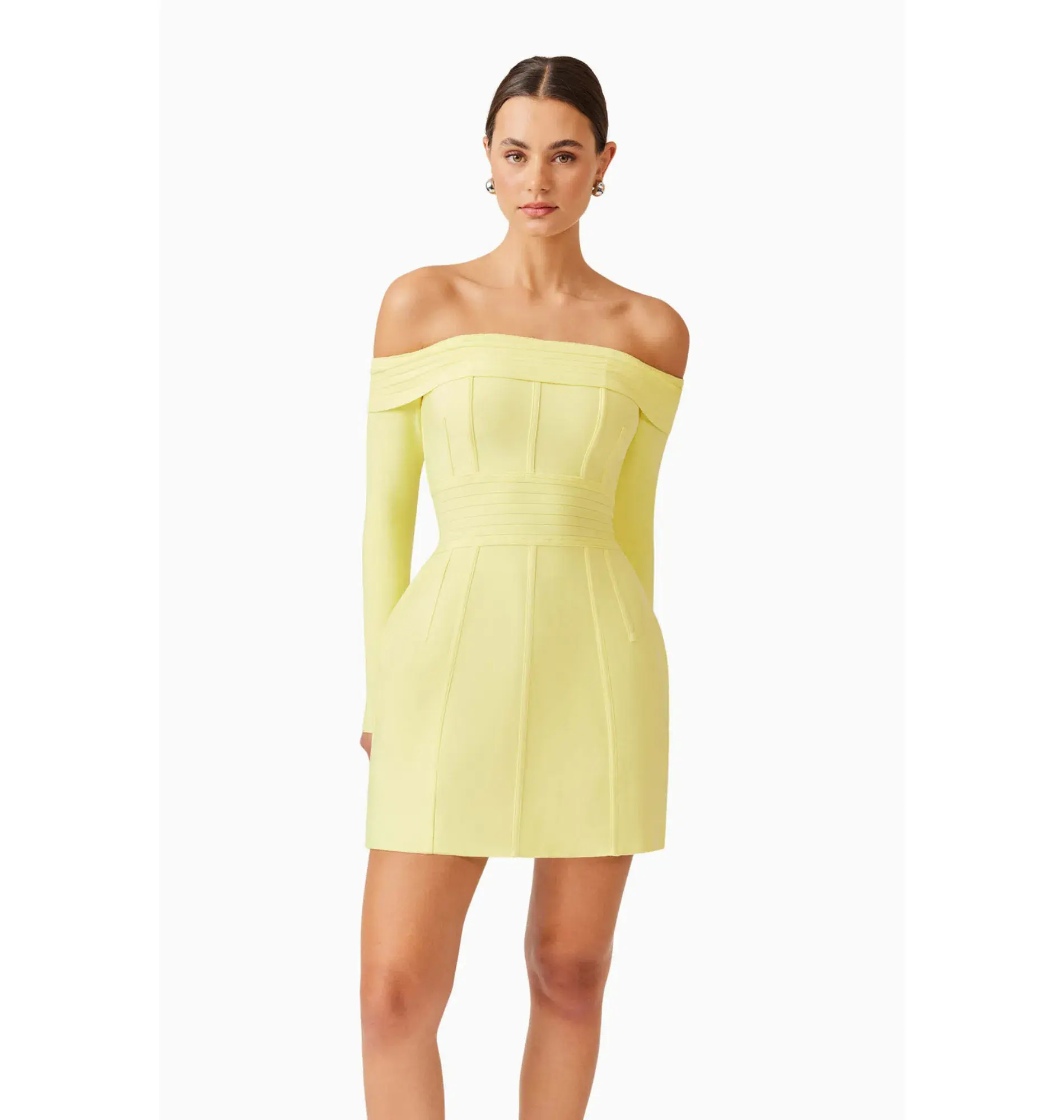 Elliatt Katlyn Mini Dress Yellow Size 6  - Image 3