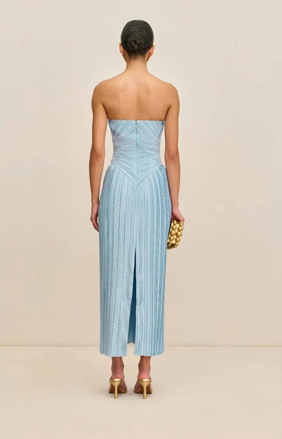 Cult Gaia Ashika Midi Gown Blue Size 6 - Image 4