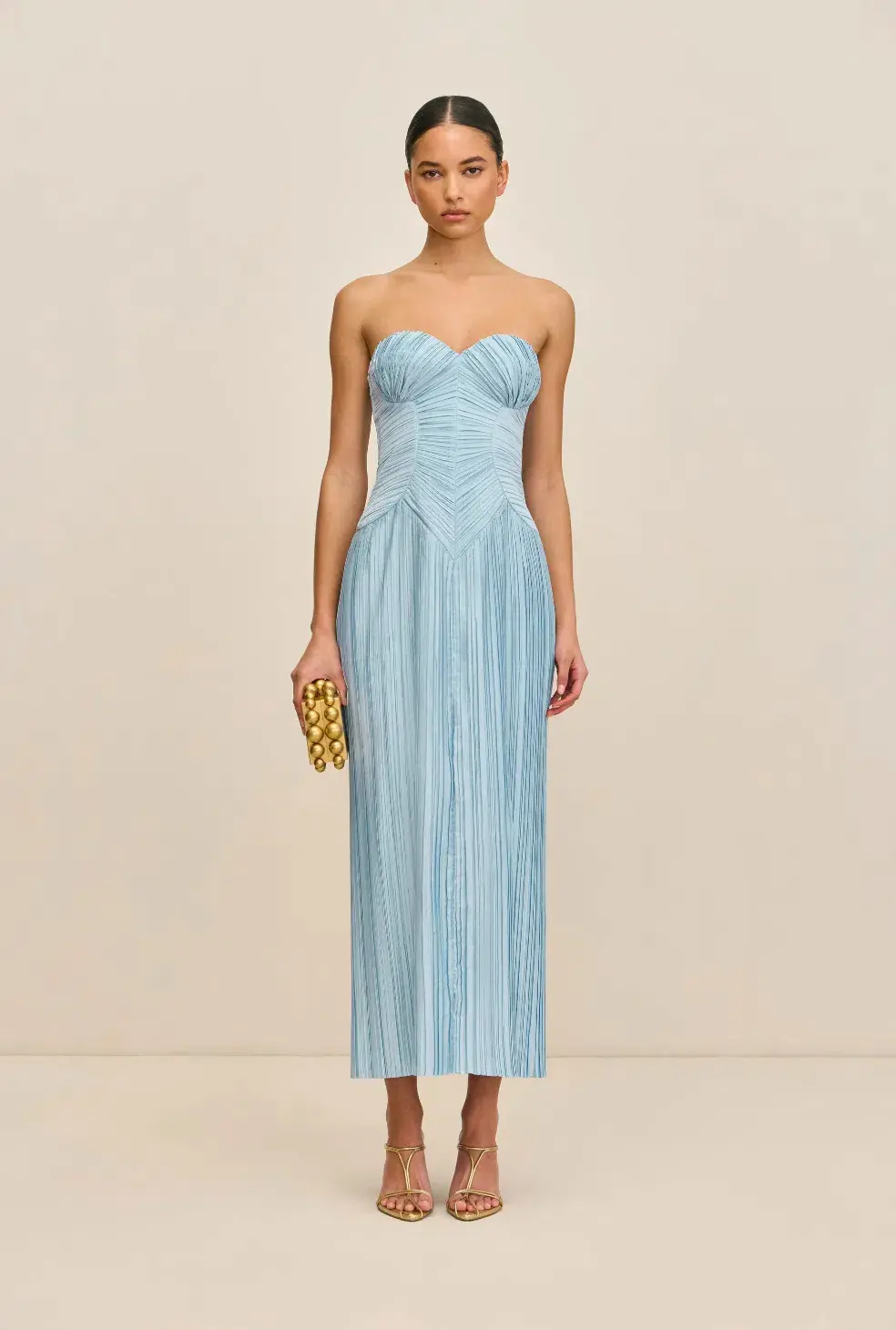 Cult Gaia Ashika Midi Gown Blue Size 6 - Image 1