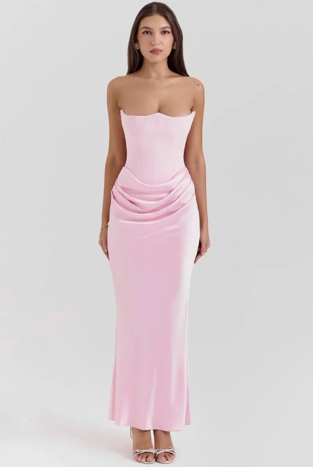 House Of Cb Pink Persephone Dress Size 10 for rent on The Volte - main image