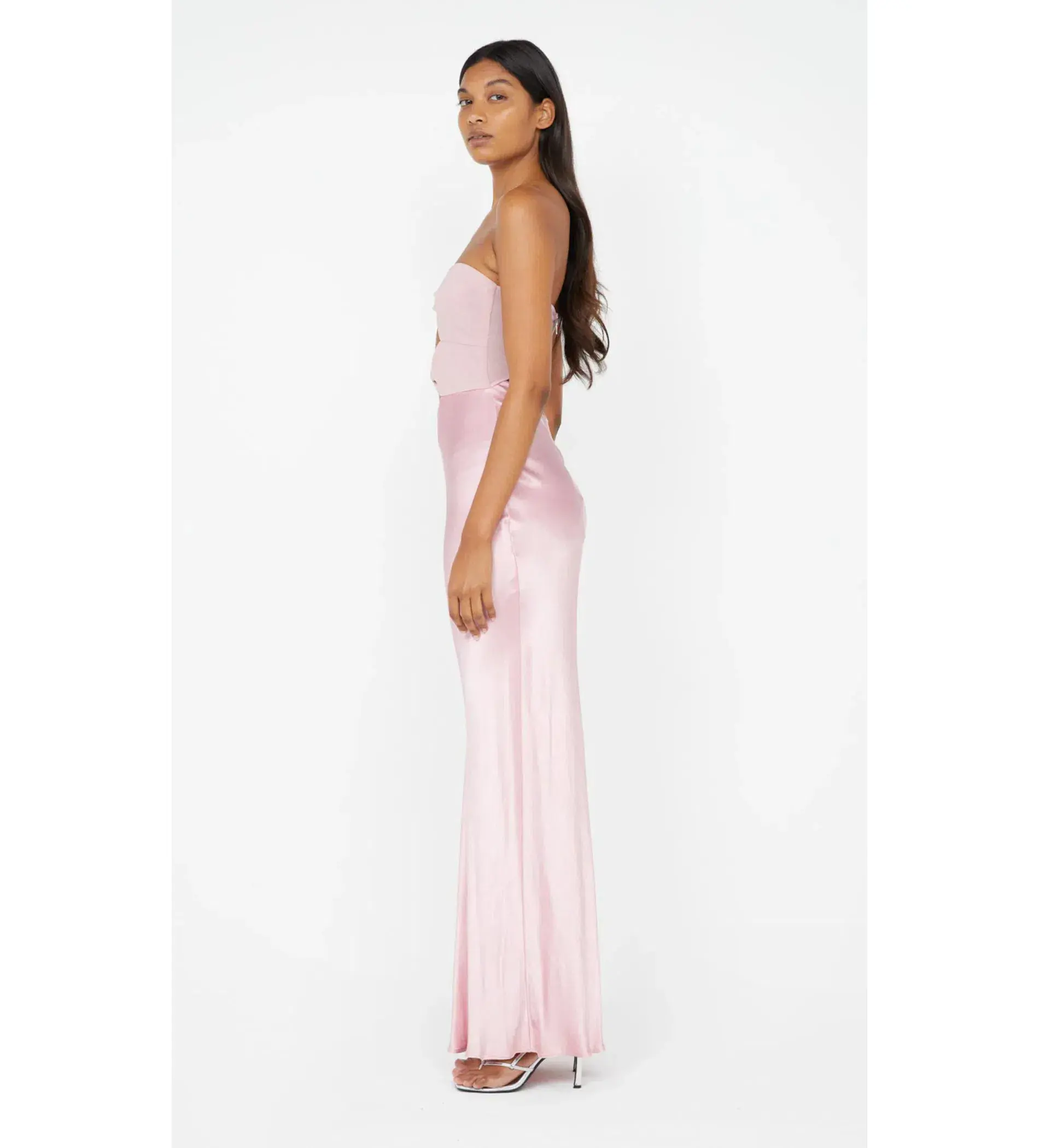 Bec & Bridge Halle Strapless Dress in Dusty Pink Size 6 - Image 3