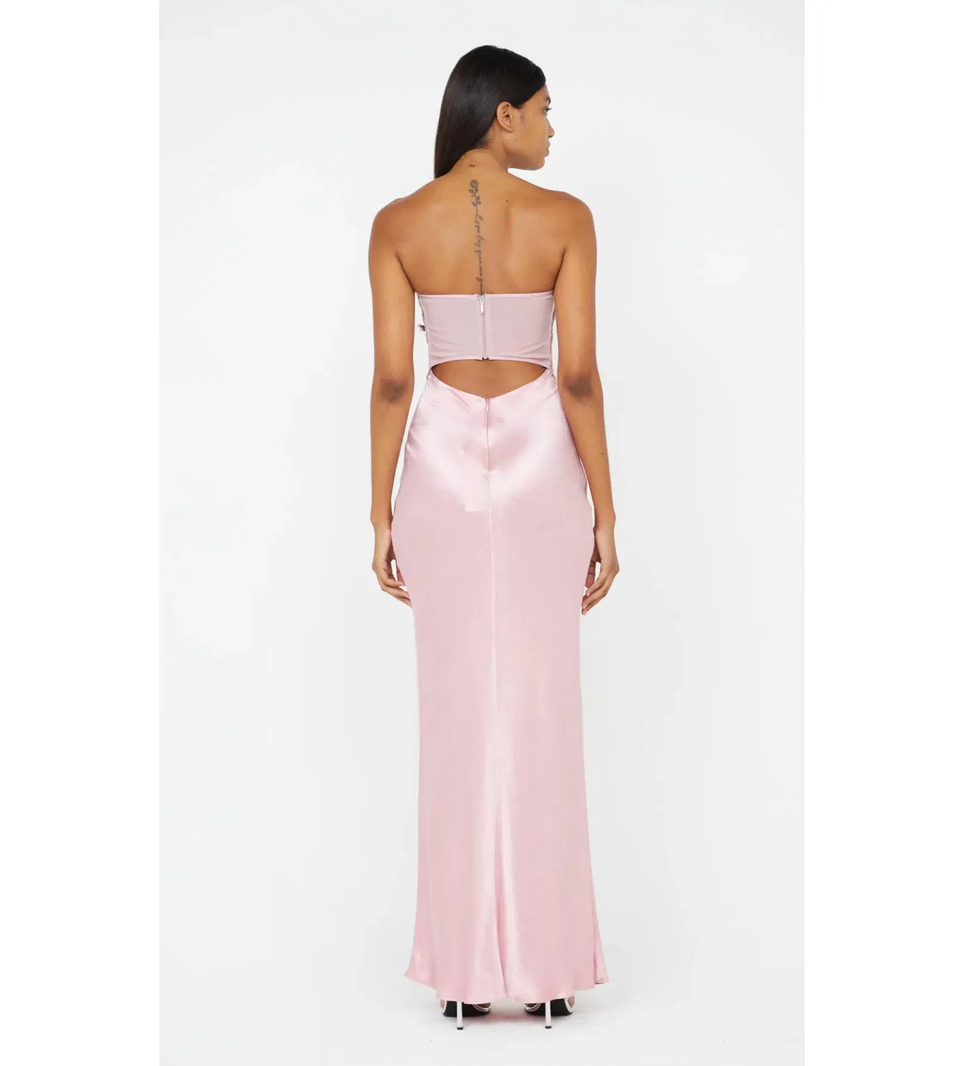 Bec & Bridge Halle Strapless Dress in Dusty Pink Size 6 - Image 4