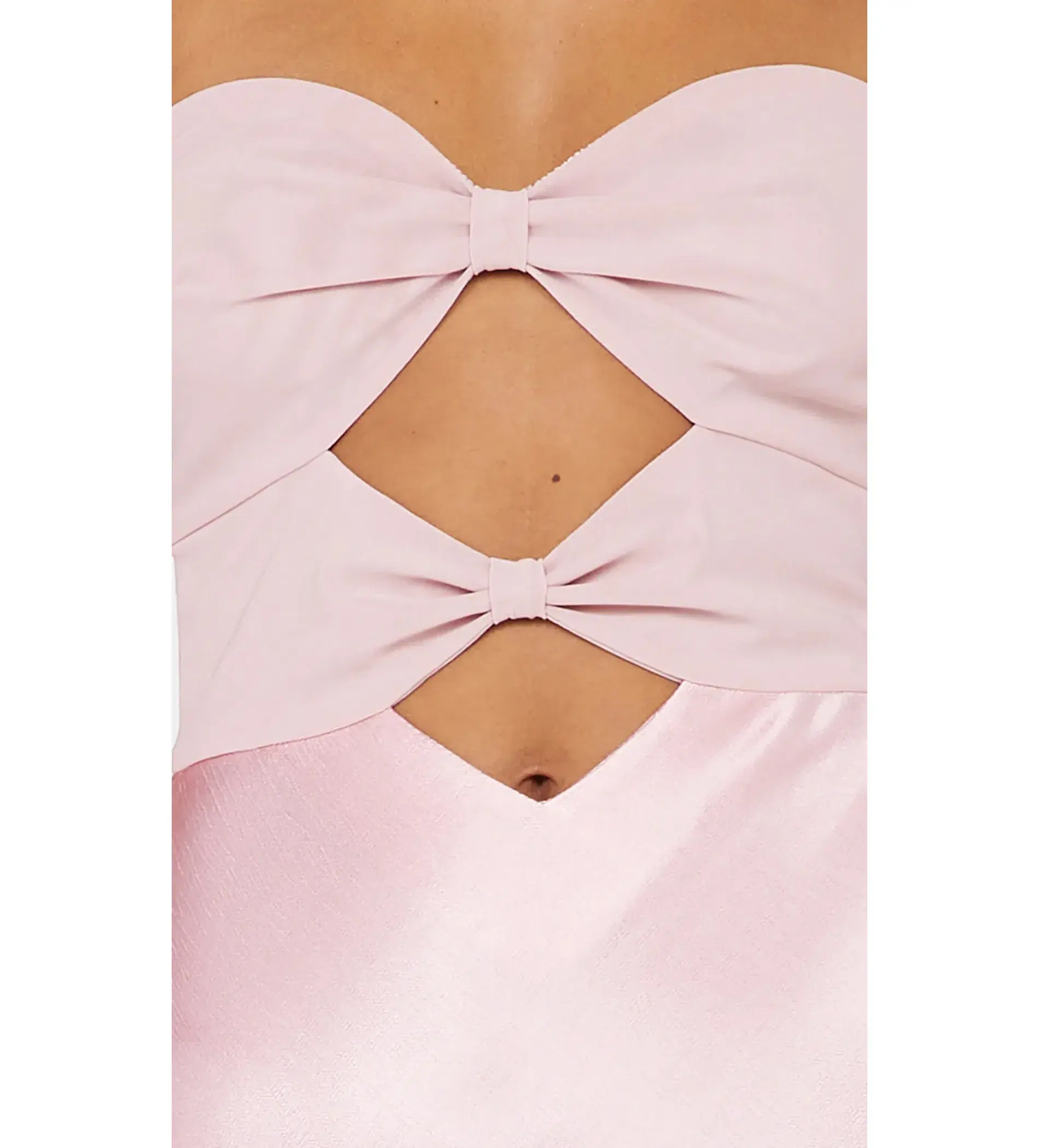 Bec & Bridge Halle Strapless Dress in Dusty Pink Size 6 - Image 5