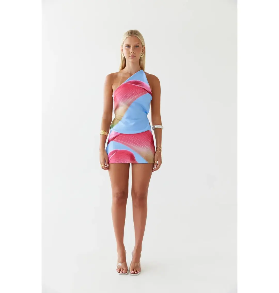 HNTR the label Sam Top and Skirt Set in Calla Size S / AU 8 for rent on The Volte - main image