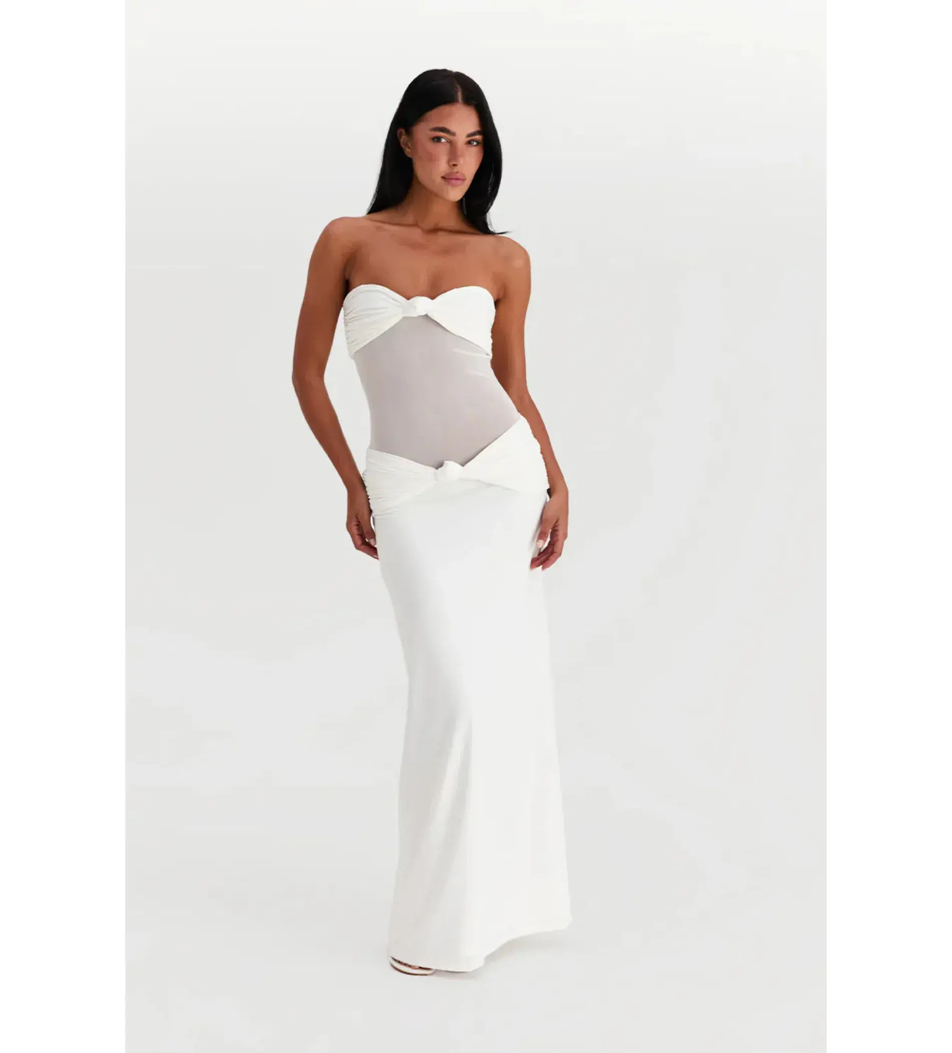 Sasha Therese Amara Maxi Dress In White Size XS/AU 6 - Image 1