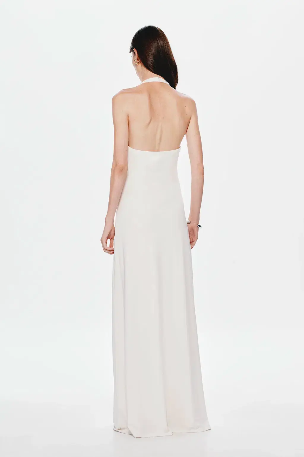 MISHA Jennifer Cupro Maxi White Size 4 for rent on The Volte - main image