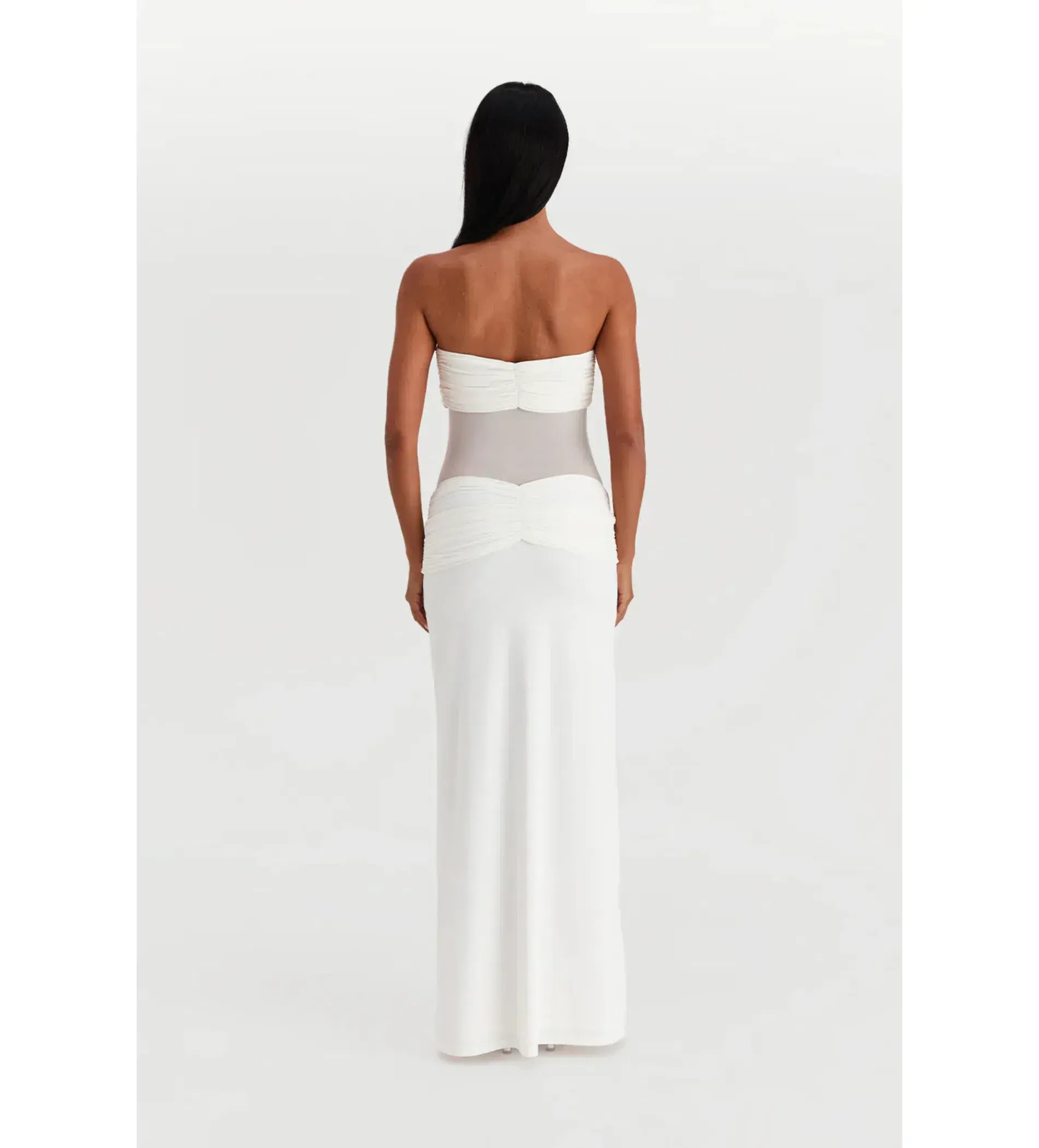 Sasha Therese Amara Maxi Dress In White Size M/AU 10 - Image 3
