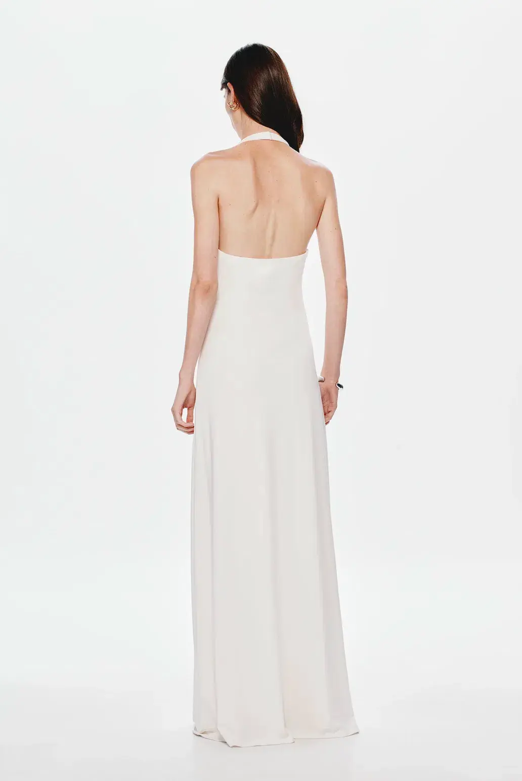 Misha Jennifer Cupro Maxi Dress White Size 10/M - Image 3