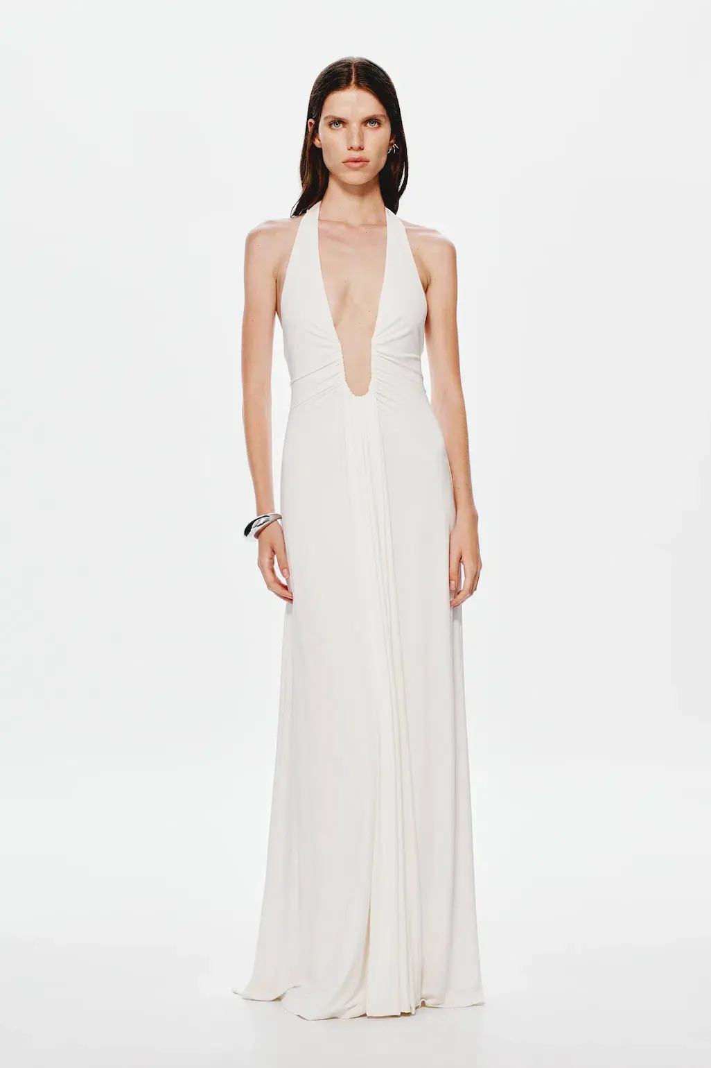 Misha Jennifer Cupro Maxi Dress White Size 10/M - Image 1