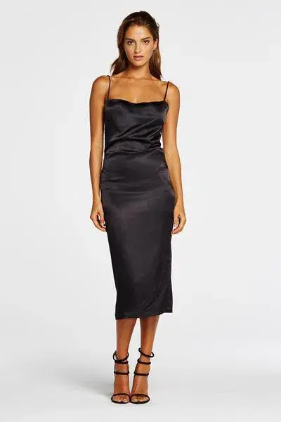 Maurie & Eve Apache Dress Black Midi Size AU 8 - Image 1