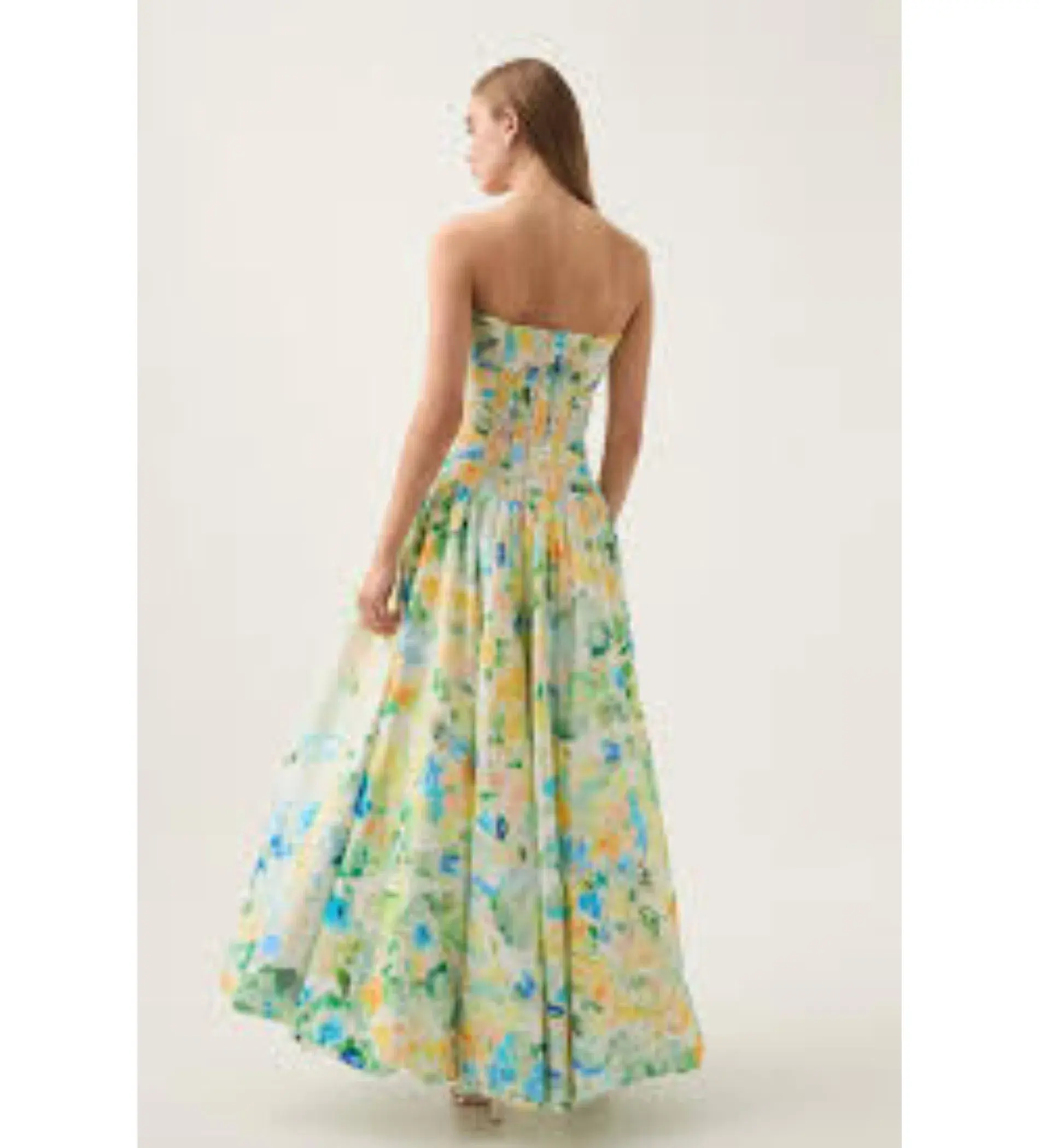 Aje Floral Haze Bubble Hem Maxi in Multicolour Size AU 10 - Image 3