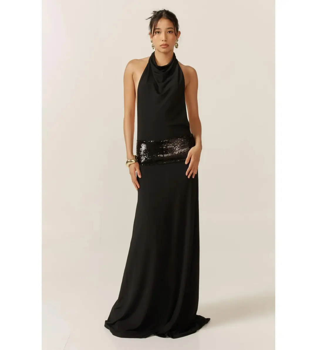 Ance Gria Adele Gown Black Size XS / AU 6 for rent on The Volte - main image