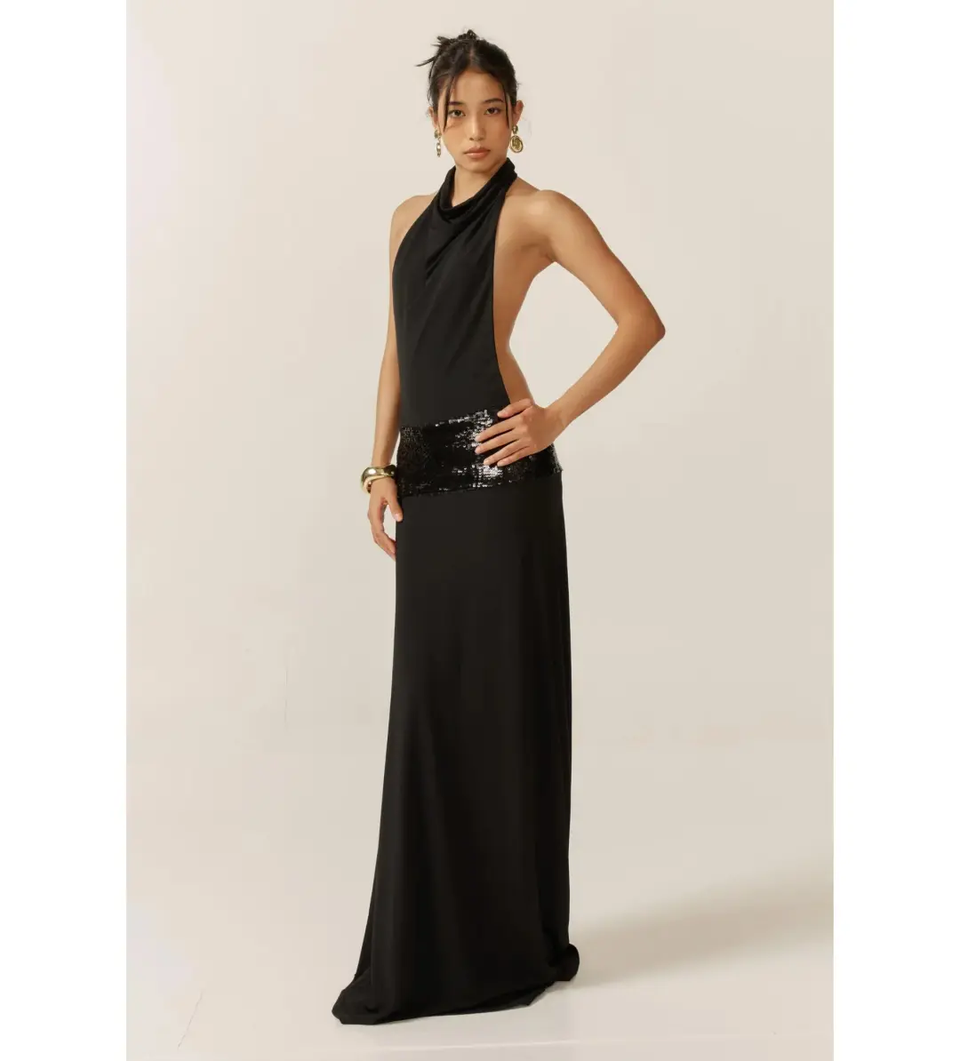 Ance Gria Adele Gown Black Size XS / AU 6 for rent on The Volte - main image