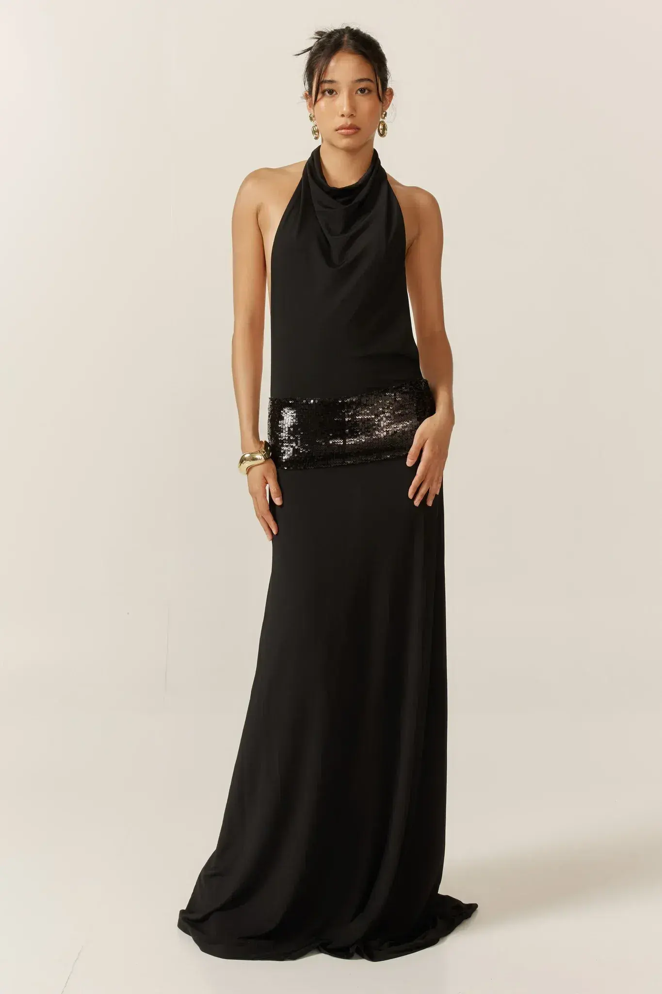 Ance Gria Adele Gown Black Size 10 - Image 1