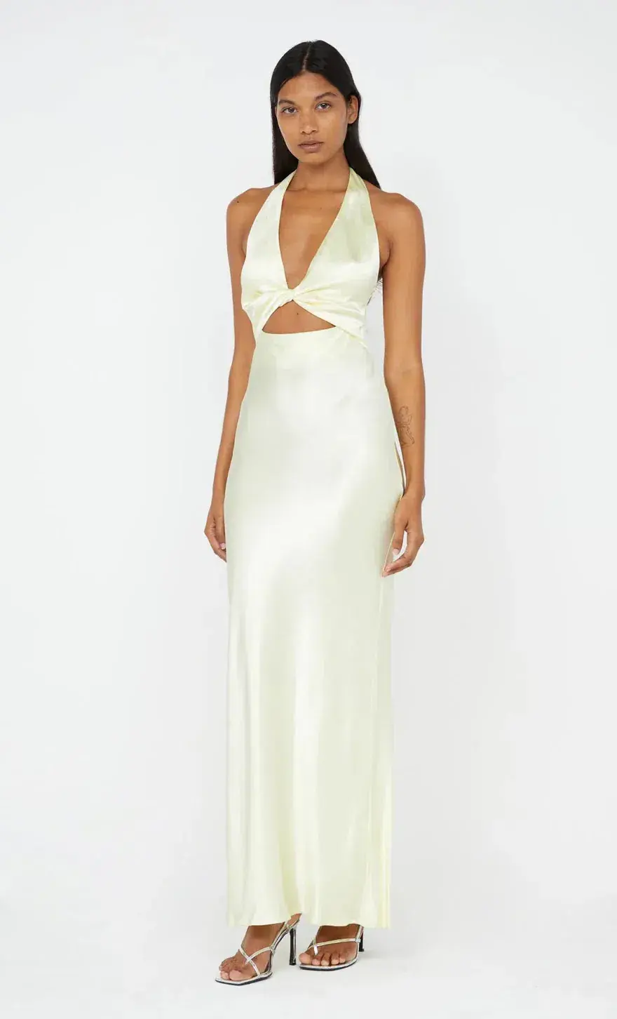 Bec and Bridge Sabia Twist Dress in Ice Yellow Size 8 - Image 1