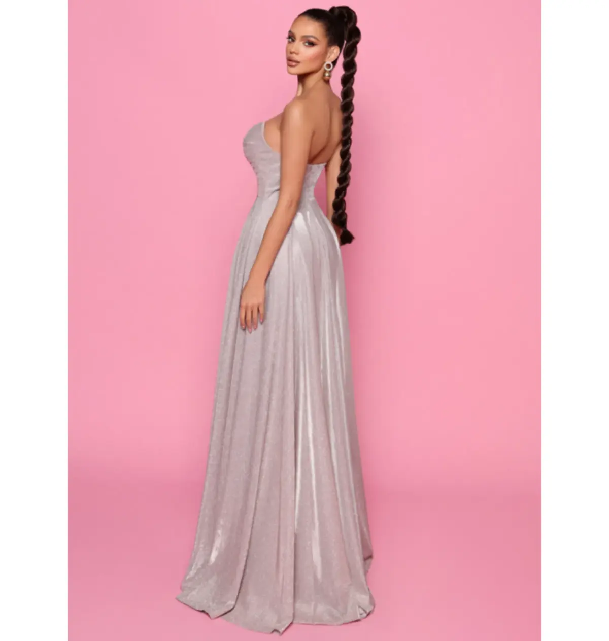 Nicoletta Milly Dress Pink Size AU 8 - Image 2