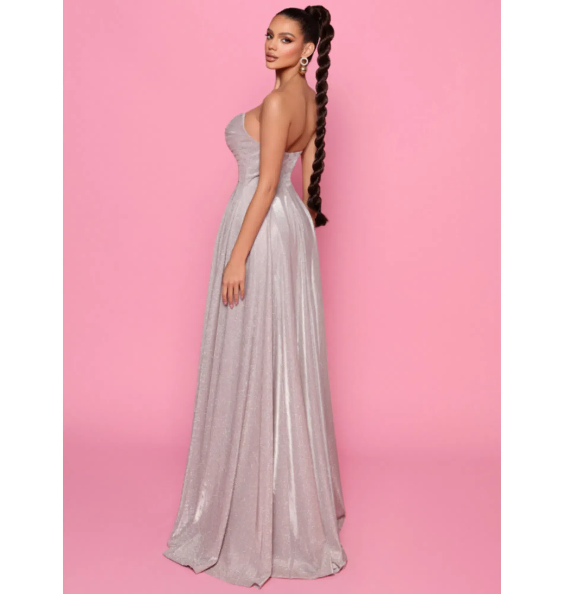Nicoletta Milly Dress Pink Size AU 8 - Image 2