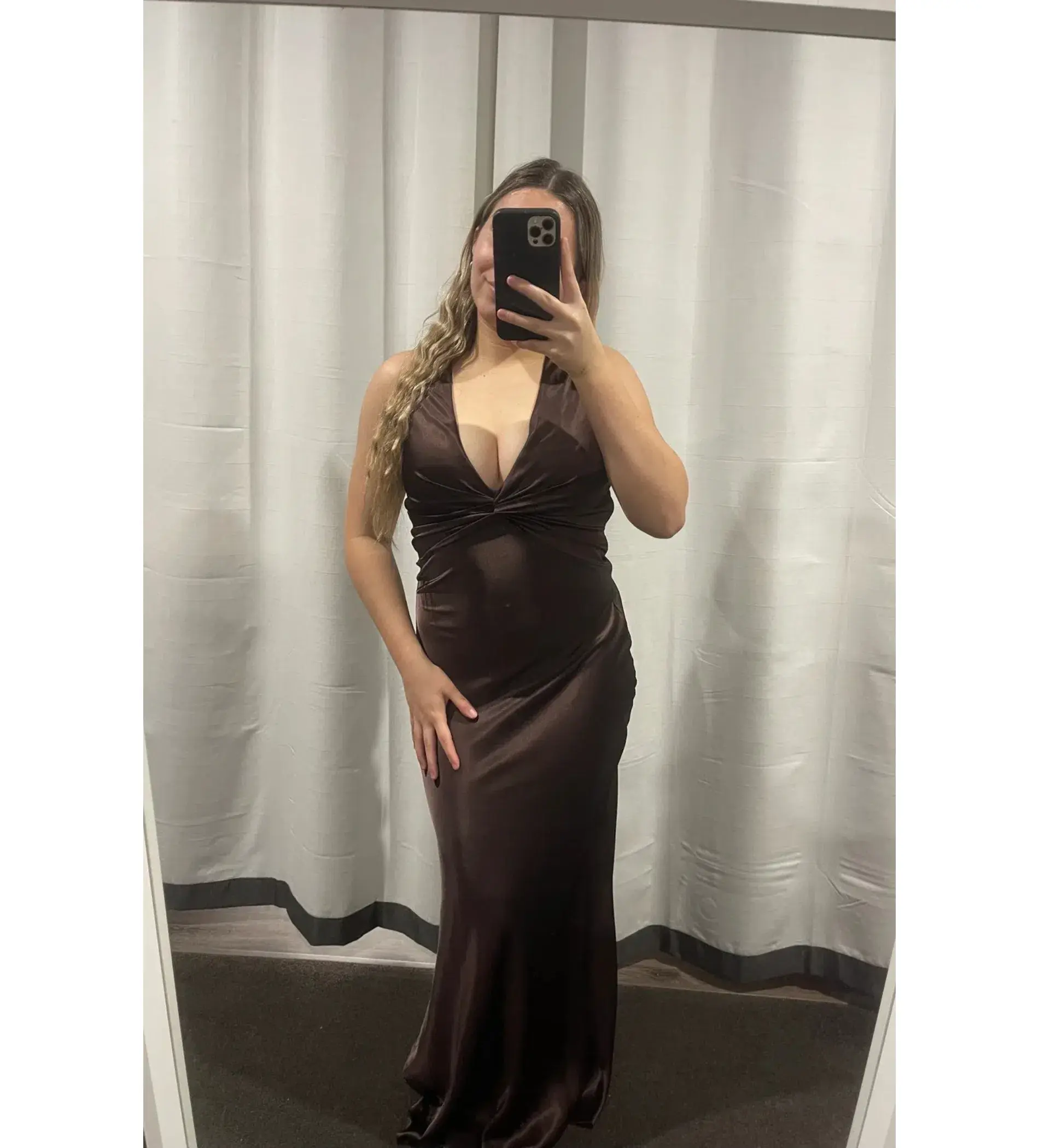 Ruth Tarvydas Goddess Gown Brown Size AU 10 - Image 1