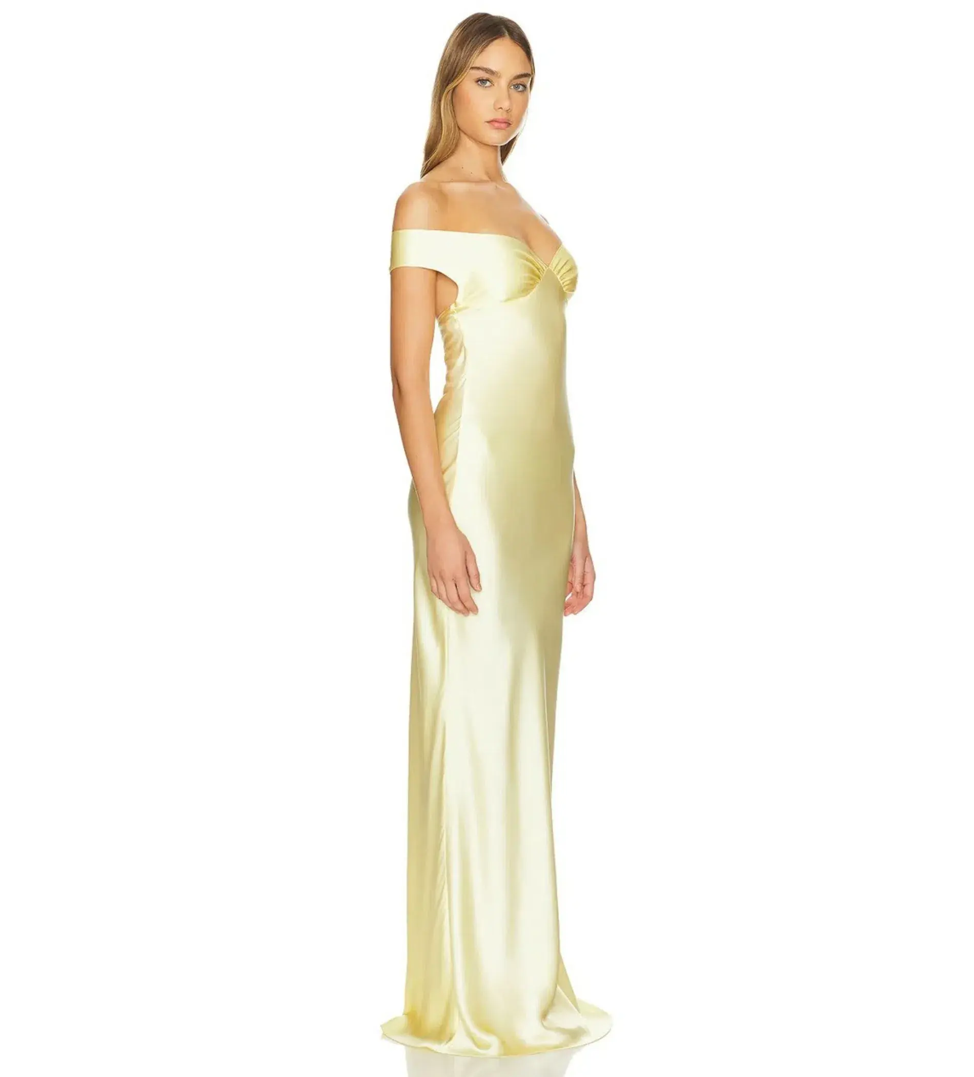 Natalie Rolt Bridget Gown Lemon Size 1/AU 8 - Image 2