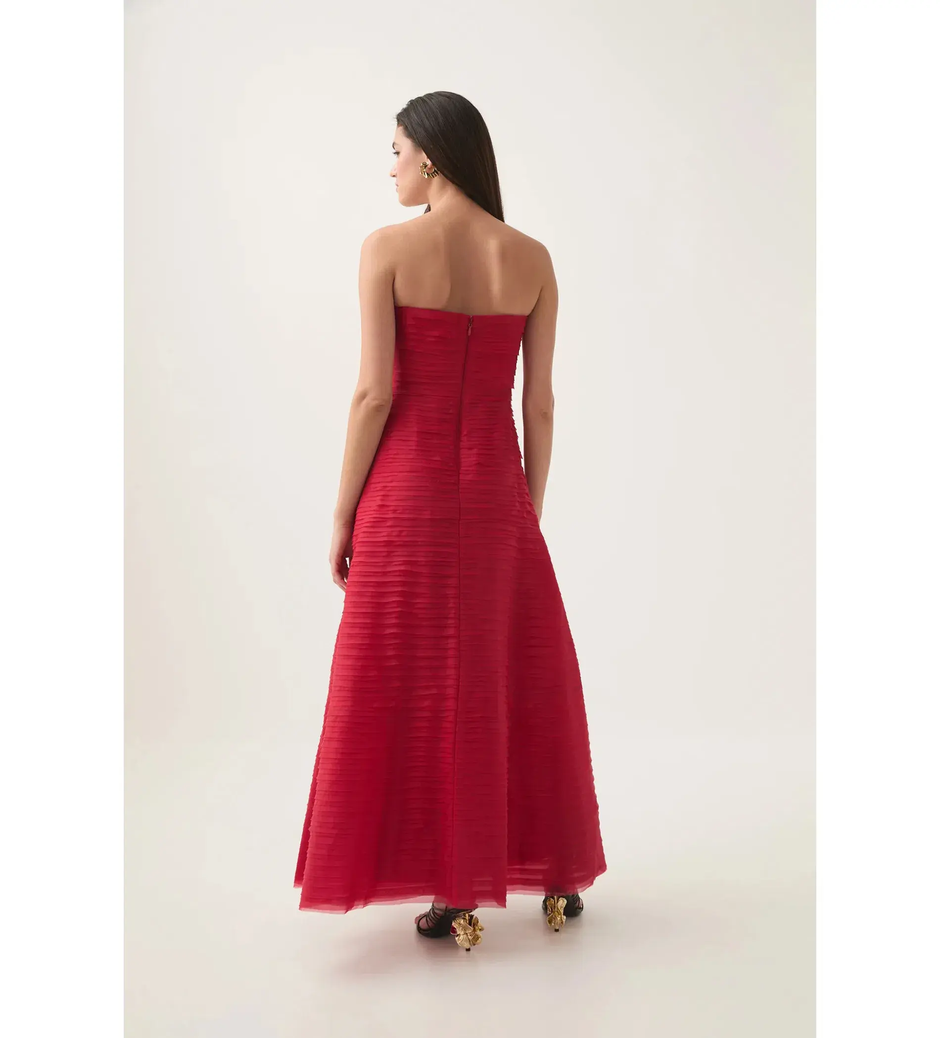Aje Soundscape Maxi Dress in Scarlet Red Size 6 - Image 3