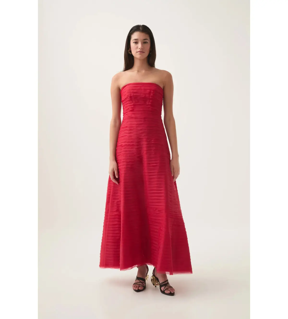 Aje Soundscape Maxi Dress in Scarlet Red Size 6 - Image 1