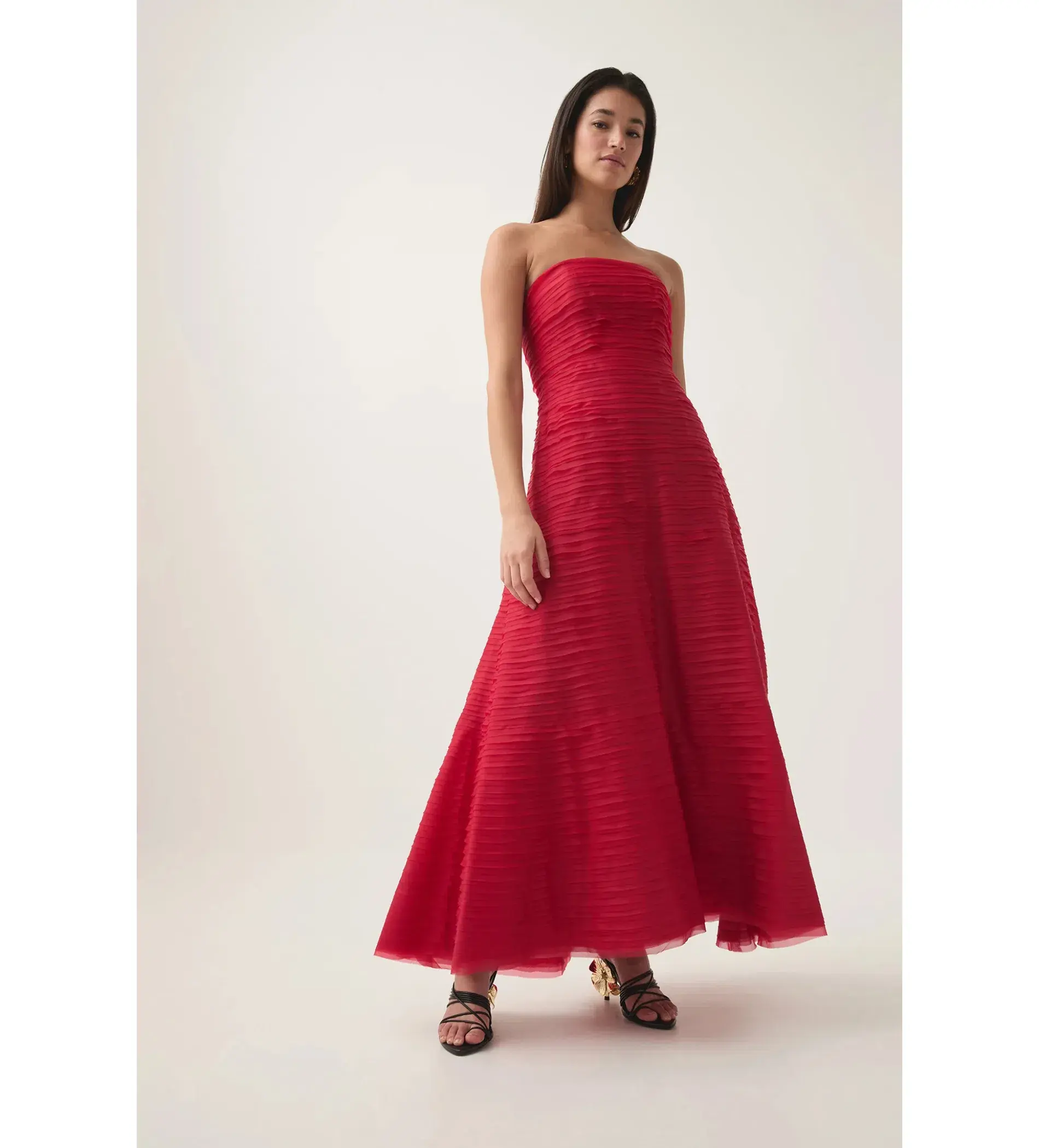 Aje Soundscape Maxi Dress in Scarlet Red Size 6 - Image 2