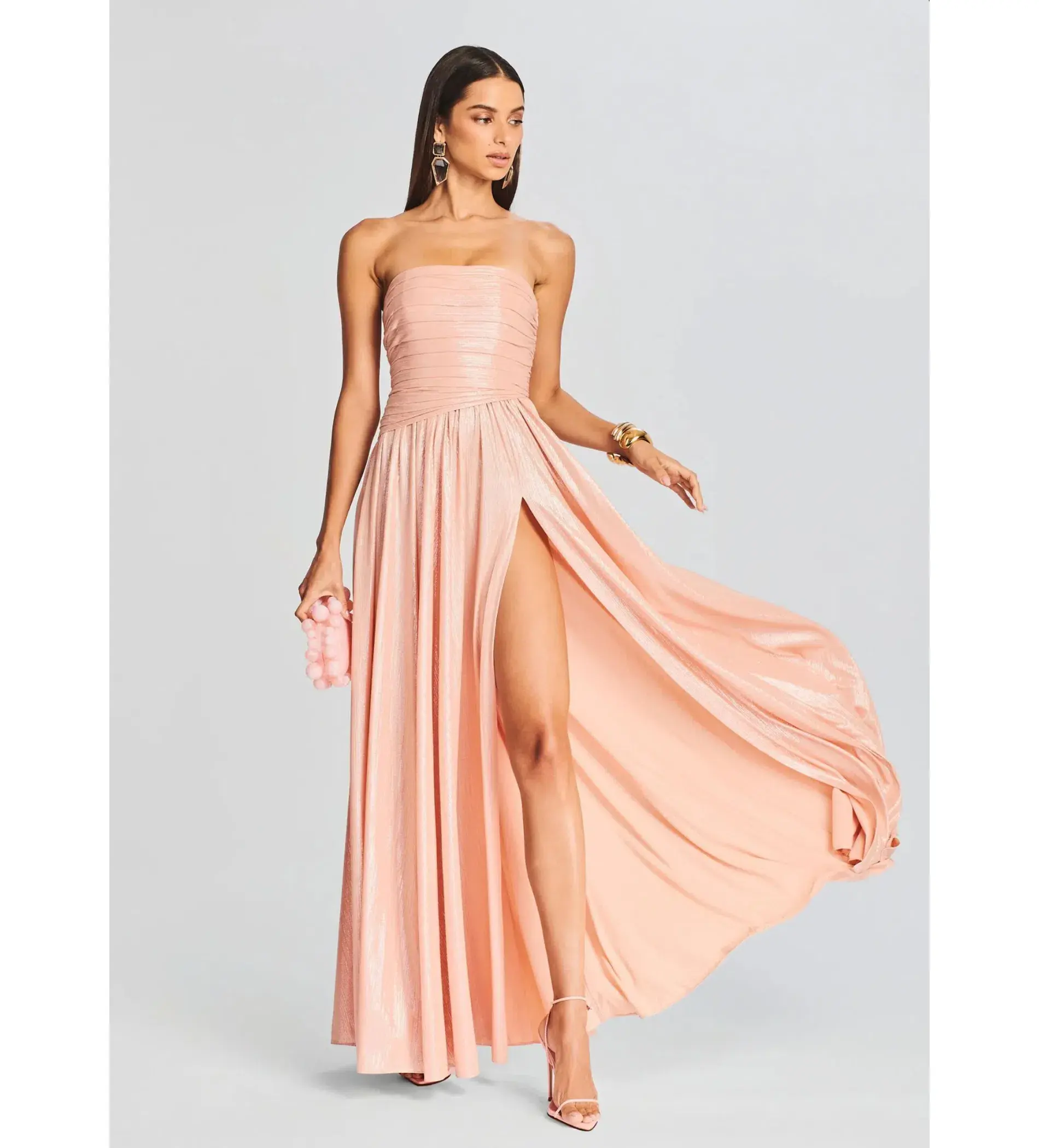 Retrofete Jacie Dress in Peach Size XS / AU 4 - Image 1