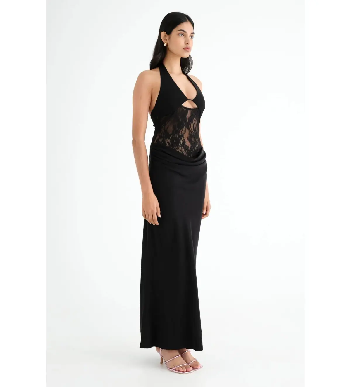 Benni Miko Maxi Dress in Black Size 6 - Image 2