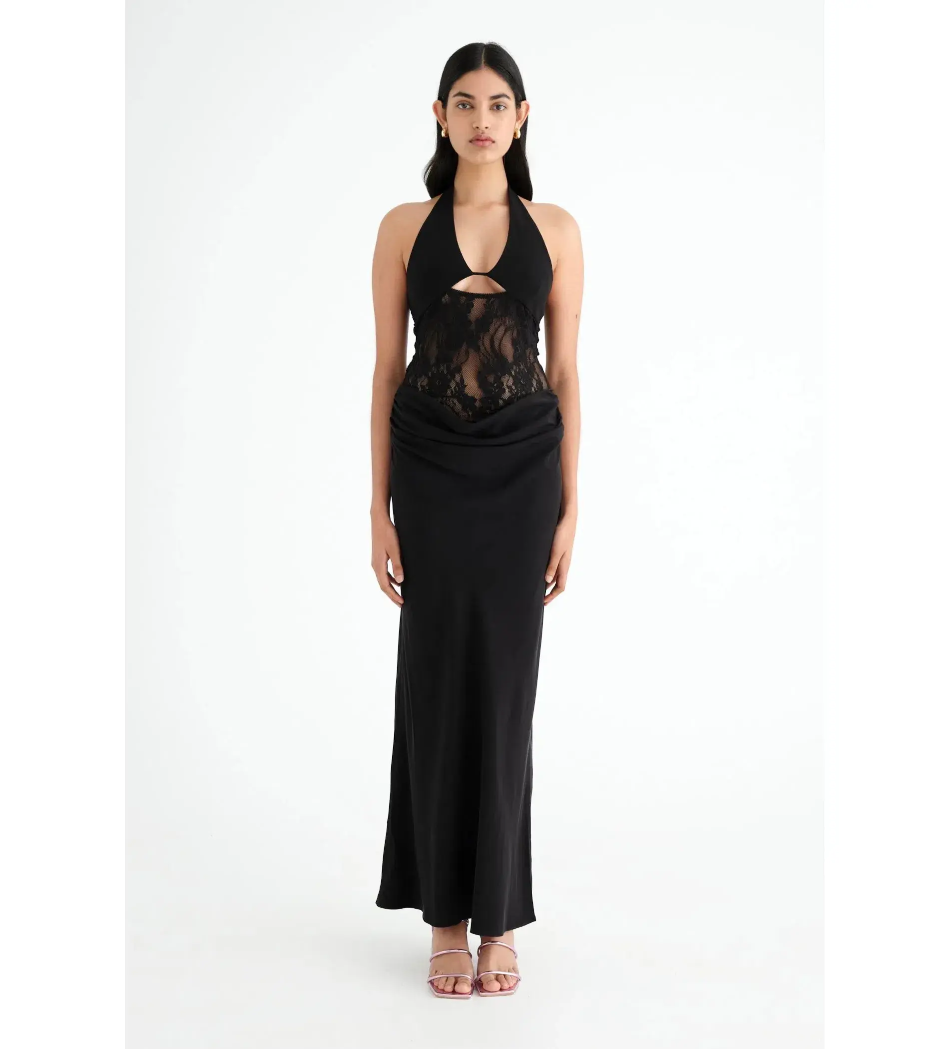 Benni Miko Maxi Dress in Black Size 10 - Image 1