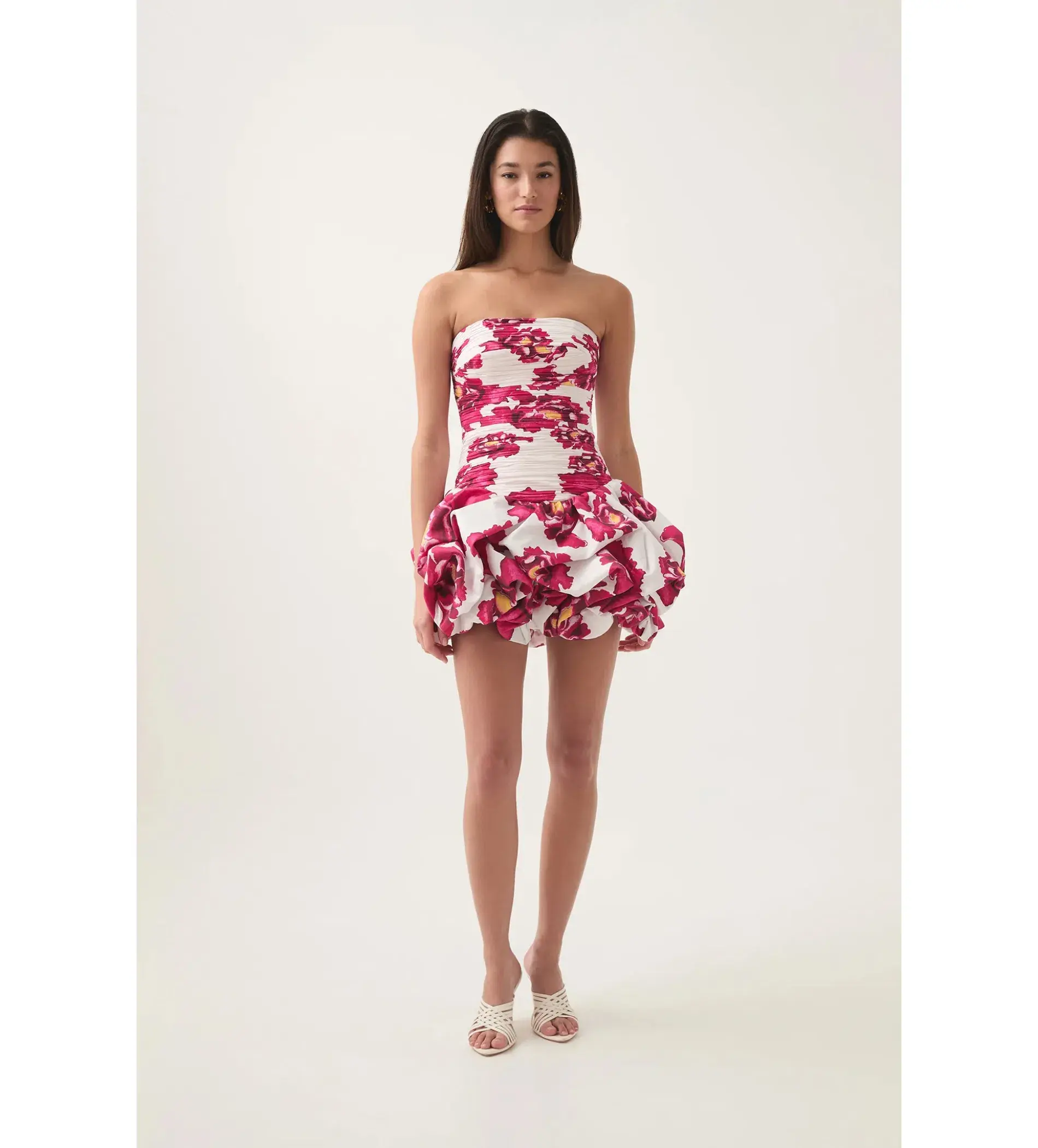 Aje Violette Bubble Hem Mini Dress in Boldly Blooming Size 6 - Image 1